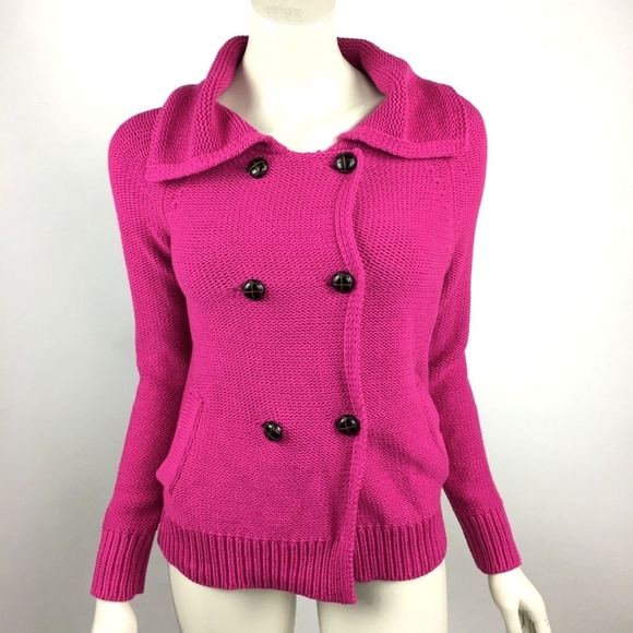 Old Navy Sweaters - Old Navy  Small Magenta Button Up Cardigan NWT